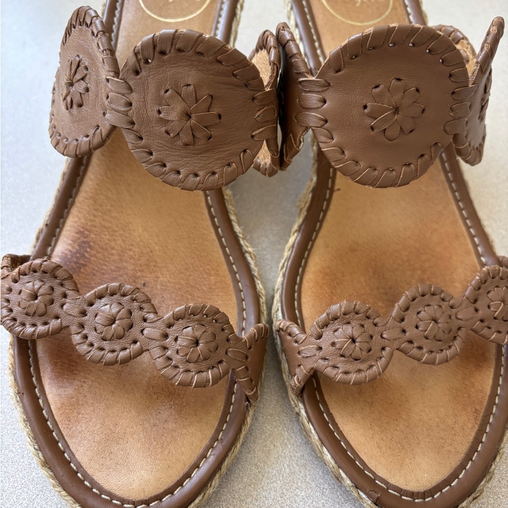 Jack Rogers Tan Leather Women's Sandals